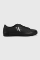 czarny Calvin Klein Jeans tenisówki Ess Vulcanized Laceup Low Ny Damski