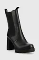 Kožené topánky chelsea Calvin Klein Jeans Platform Boot Chelsea čierna