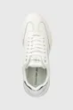 λευκό Δερμάτινα αθλητικά παπούτσια Calvin Klein Jeans Sporty Runner Comfair Laceup