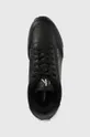 μαύρο Δερμάτινα αθλητικά παπούτσια Calvin Klein Jeans Toothy Runner Laceup