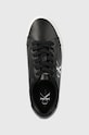 Calvin Klein Jeans sneakersy skórzane Vulc Flatform Bold Lth czarny YW0YW00821.BDS