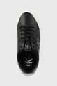 černá Kožené sneakers boty Calvin Klein Jeans Vulc Flatform Laceup Low