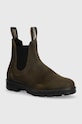 Δερμάτινες μπότες τσέλσι Blundstone 1615.DRK.OLIV.M πράσινο ZW24