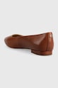 Obuwie Lauren Ralph Lauren baleriny skórzane Londyn 802862706002.270 brązowy