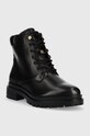 Lauren Ralph Lauren workery skórzane Carlee 802862732001.001 czarny AW22