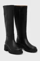 Usnjeni elegantni škornji Camper Milah črna