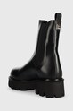 Boty Kožené kotníkové boty Twinset Chelsea 222TCP16E.00006 černá