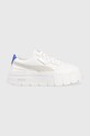 Puma leather sneakers Mayze Stack Wns suede white 384363