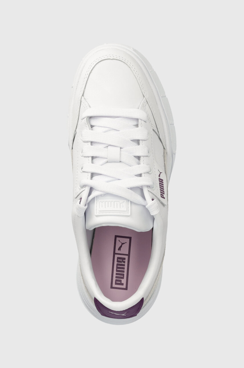 Puma sneakers din piele Mayze Stack Wns alb 384363