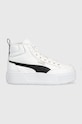 Puma sneakersy Karmen Mid imitacja skóry licowej biały 385857
