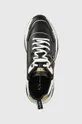 μαύρο Δερμάτινα αθλητικά παπούτσια Armani Exchange