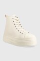 Kožené kecky Armani Exchange XDZ021.XV571.00894 béžová AW22