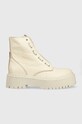 Steve Madden workery skórzane Odyl płaski beżowy SM11001646.287