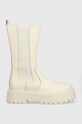 Steve Madden ghete chelsea de piele Vivianne pana la 5 cm bej SM11001286.287