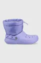 vijolična Snežke Crocs Classic Lined Neo Puff Boot Ženski