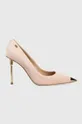 rózsaszín Elisabetta Franchi velúr magassarkú cipő Női