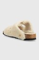 Obuwie Birkenstock klapki wełniane ARIZONA BB SHEARLING 1023130.TEDDY szary
