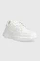 Δερμάτινα αθλητικά παπούτσια Trussardi Bora λευκό