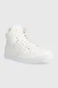 Δερμάτινα αθλητικά παπούτσια Trussardi Perlite Basket High λευκό