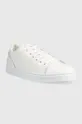 Δερμάτινα αθλητικά παπούτσια Trussardi Perlite Cupsole λευκό