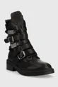 Δερμάτινες μπότες DKNY Ita μαύρο