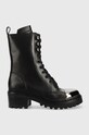 Dkny workery Barnett imitacja skóry licowej czarny K3255974.2FQ