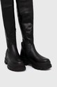 Čizme Buffalo Aspha Stretch Overknee 1622155.BLK crna AW22