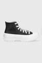 μαύρο Πάνινα παπούτσια Converse Chuck Taylor All Star Lugged 2.0 Γυναικεία