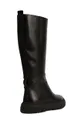 črna Usnjeni elegantni škornji Geox Isotte
