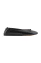 fekete Emporio Armani bőr balerina cipő Női
