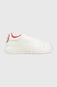 Emporio Armani bőr sportcipő platformos fehér X3X024.XN316.01236
