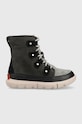 Замшевые сапоги Sorel Explorer II Joan F кожа чёрный 1959381093