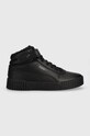 Sneakers boty Puma Carina 2.0 Mid WTR imitace kůže černá 385852