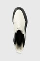 Δερμάτινες μπότες τσέλσι Puma Mayze Stack λευκό 386272