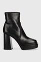 Liu Jo cizme de piele NELLY 01 peste 8 cm negru SXX681P006222222