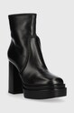 Liu Jo cizme de piele NELLY 01 SXX681P006222222 negru AW22