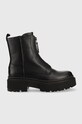 G-Star botki skórzane Kafey Pfm nieocieplane czarny 2241021823.BLK