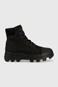G-Star bocanci din piele întoarsă Noxer Hgh 5-8 cm negru 2141020803.BLK