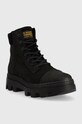 G-Star bocanci din piele întoarsă Noxer Hgh 2141020803.BLK negru AW22