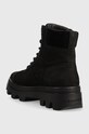 Încălțăminte G-Star bocanci din piele întoarsă Noxer Hgh 2141020803.BLK negru