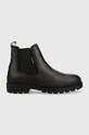 G-Star bőr bokacsizma Blake Chs Lea lapos fekete 2241043711.BLK