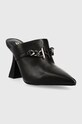 Karl Lagerfeld klapki skórzane DEBUT KL KL32015.000 czarny AW22