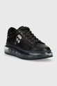 Karl Lagerfeld sneakersy skórzane KAPRI KUSHION KL62633.00I czarny AW22