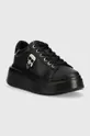Кожаные кроссовки Karl Lagerfeld Anakapri чёрный