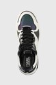 Karl Lagerfeld sneakersy skórzane ELEKTRA II Lo biały KL62024.010