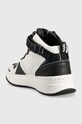 Obuwie Karl Lagerfeld sneakersy skórzane ELEKTRA II Hi KL62044.010 biały
