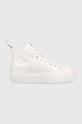 Karl Lagerfeld sneakersy skórzane MAXI KUP syntetyczny biały KL62255A.011