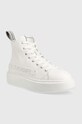 Karl Lagerfeld sneakersy skórzane MAXI KUP KL62255A.011 biały AW22