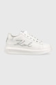 Karl Lagerfeld sneakersy skórzane KAPRI płaska biały KL62510A.01I