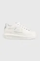 λευκό Δερμάτινα αθλητικά παπούτσια Karl Lagerfeld Kapri Γυναικεία